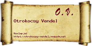 Otrokocsy Vendel névjegykártya